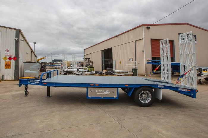 2025 Beavertail Single Axle Tag Trailer White