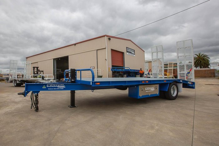 2025 Beavertail Single Axle Tag Trailer White