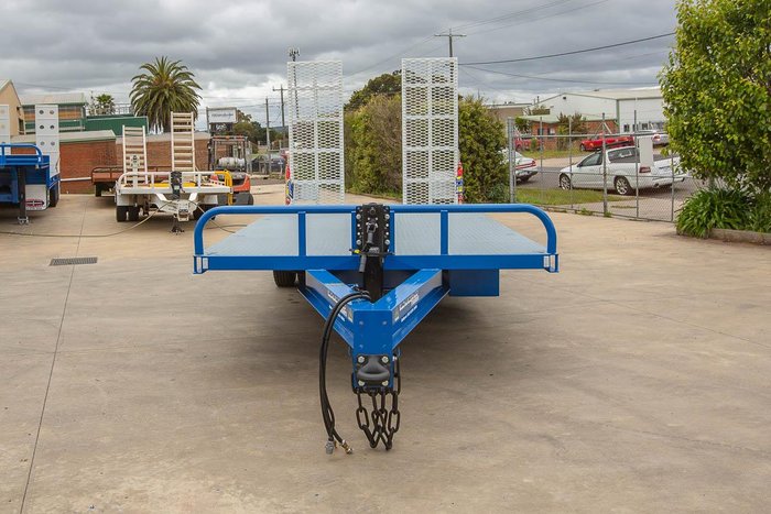 2025 Beavertail Single Axle Tag Trailer White