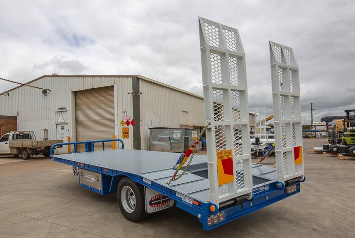 2025 Beavertail Single Axle Tag Trailer White