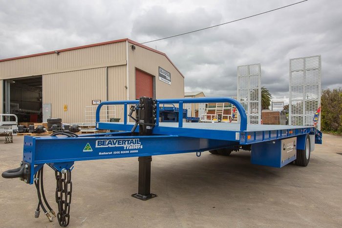 2025 Beavertail Single Axle Tag Trailer White