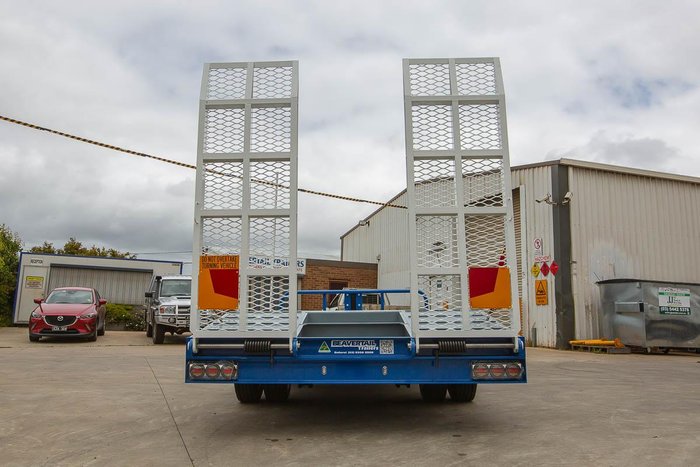 2025 Beavertail Single Axle Tag Trailer White