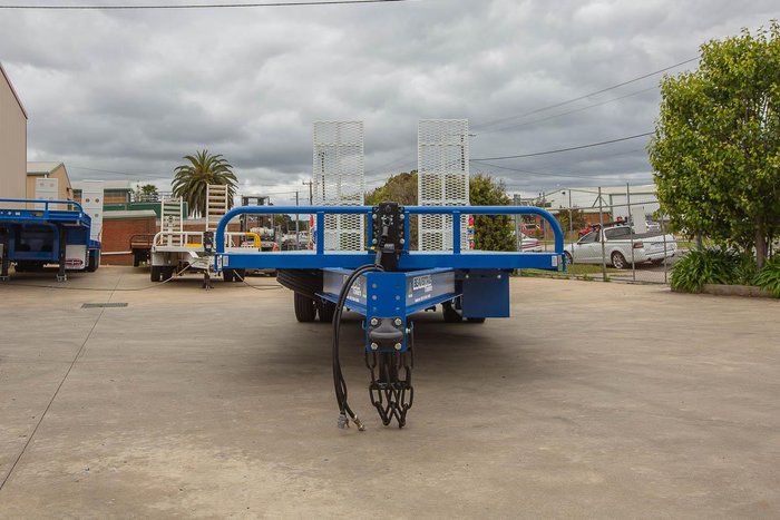 2025 Beavertail Single Axle Tag Trailer White