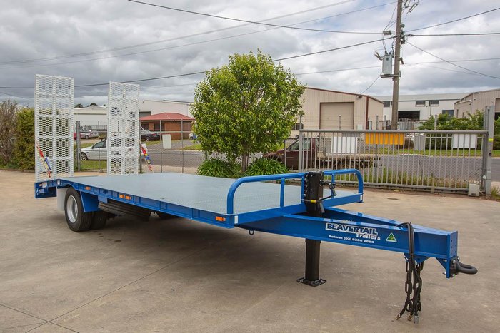 2025 Beavertail Single Axle Tag Trailer White