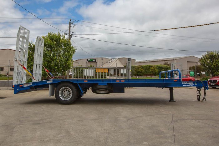 2025 Beavertail Single Axle Tag Trailer White