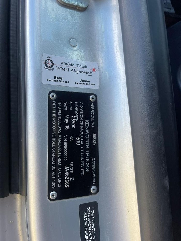 2018 Kenworth T610 Silver