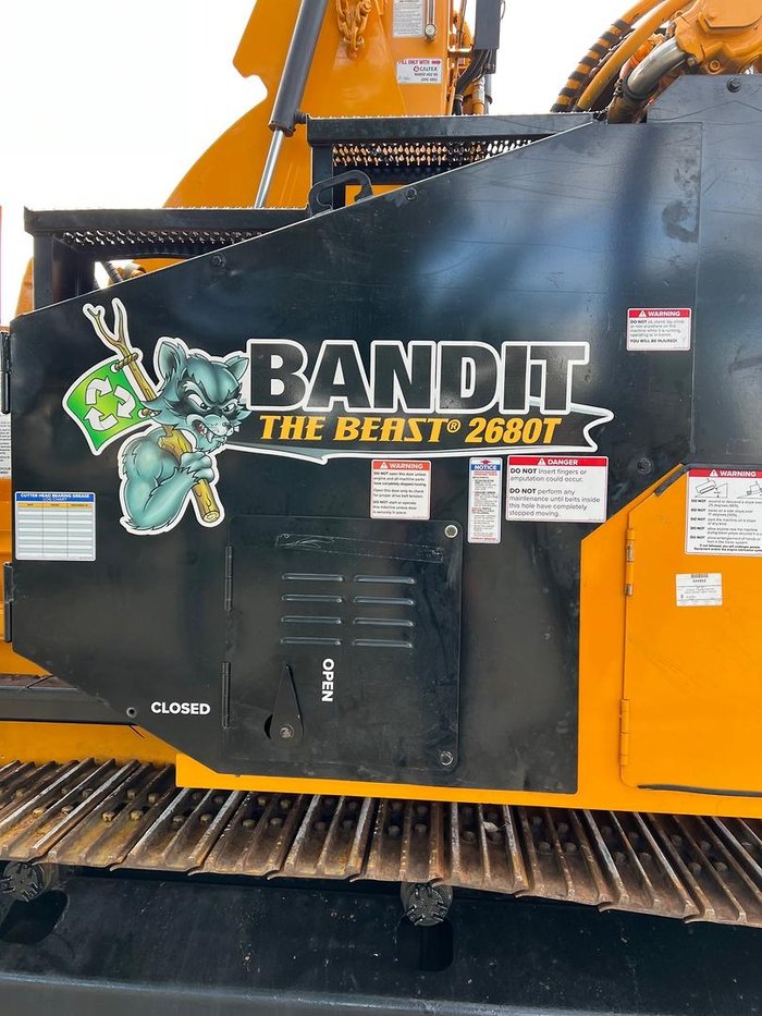2017 Bandit 2680T Horizontal Grinder Yellow