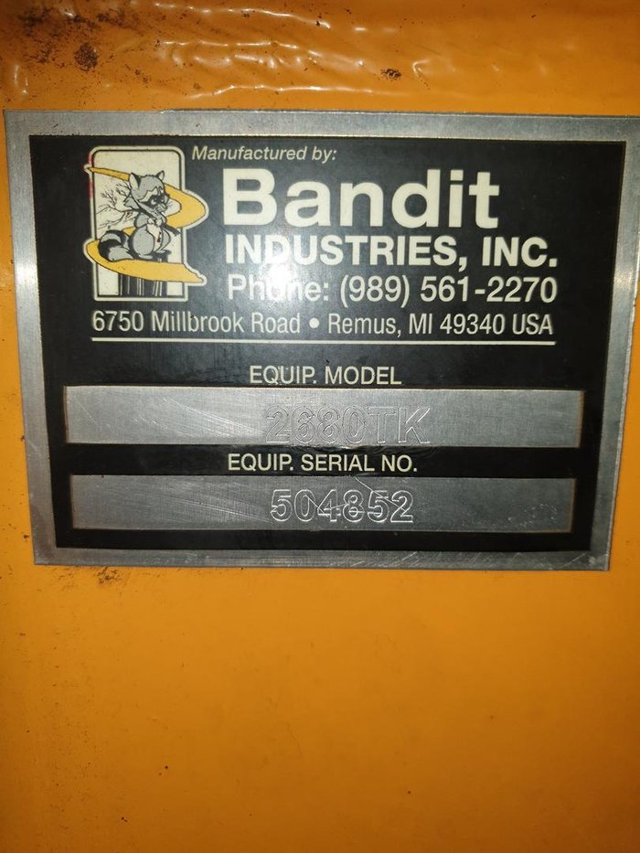 2017 Bandit 2680T Horizontal Grinder Yellow
