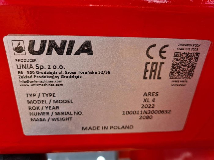 2022 Unia Ares Xl 4 Red