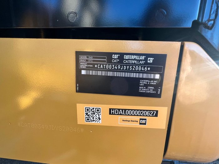 2022 Caterpillar 349 3D Yellow