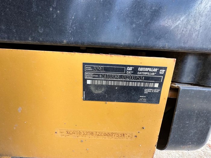 2013 Caterpillar 329El Yellow