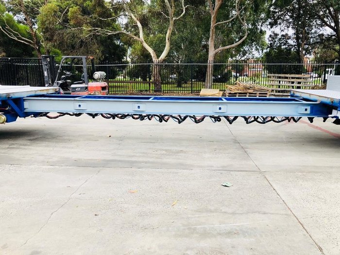2025 Stonestar Brand New Extendable Drop Deck With B-Fold Ramp 900H Blue
