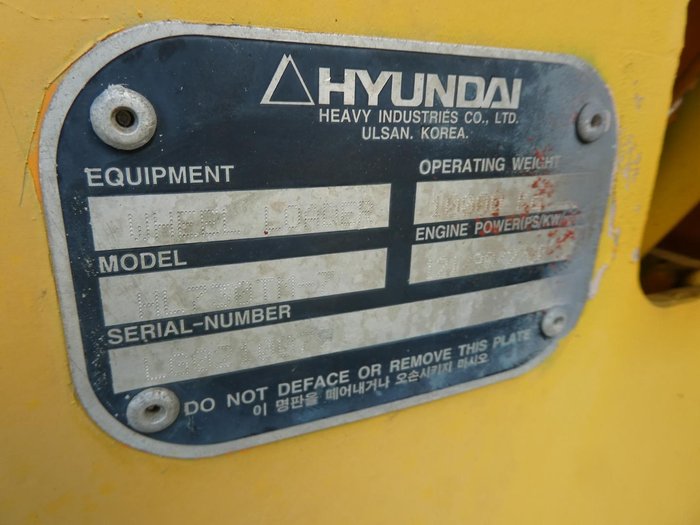 2007 Hyundai Hl730tm-7 YELLOW