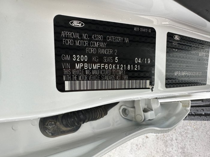 2019 FORD RANGER XLT 2.0 (4x4)