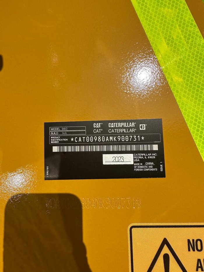 2023 Caterpillar 980M Yellow