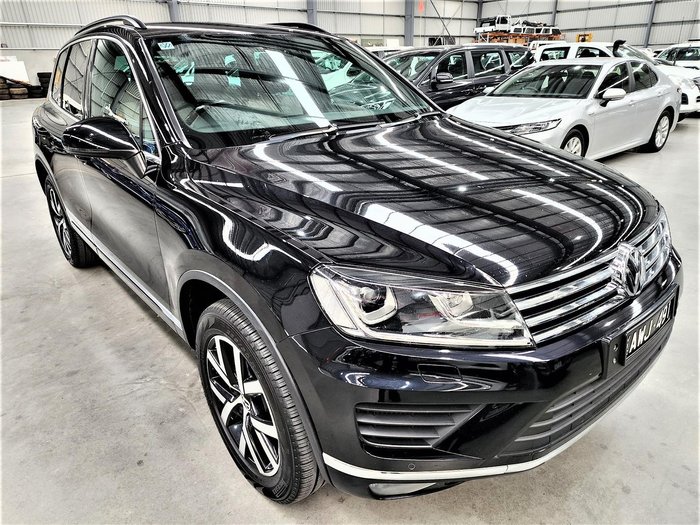 2018 Volkswagen Touareg Monochrome 7P MY18 Four Wheel Drive Deep Black