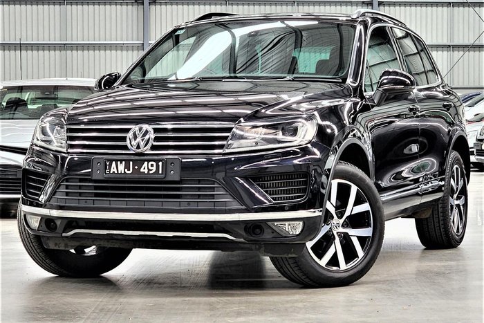 2018 Volkswagen Touareg Monochrome 7P MY18 Four Wheel Drive Deep Black