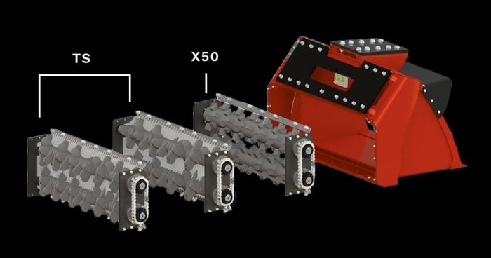 2024 ALLU DL 2 12 TS 16/32 Axe Blade Red