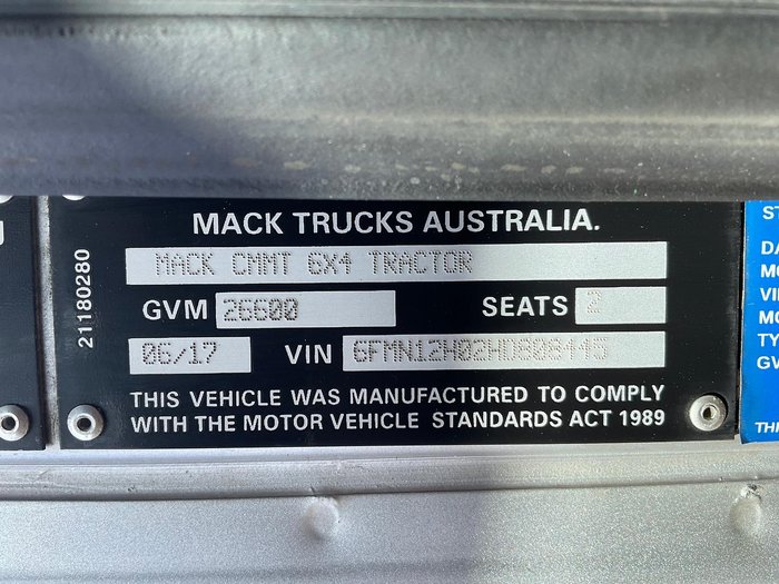 2017 Mack Granite Only 510000 Klm History X Locks $163200+Gst MACK GRANITE