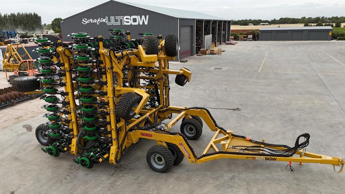 0 SERAFIN ULTISOW S18/S20 BI FOLD SINGLE DISC AIR SEEDER NEW YELLOW