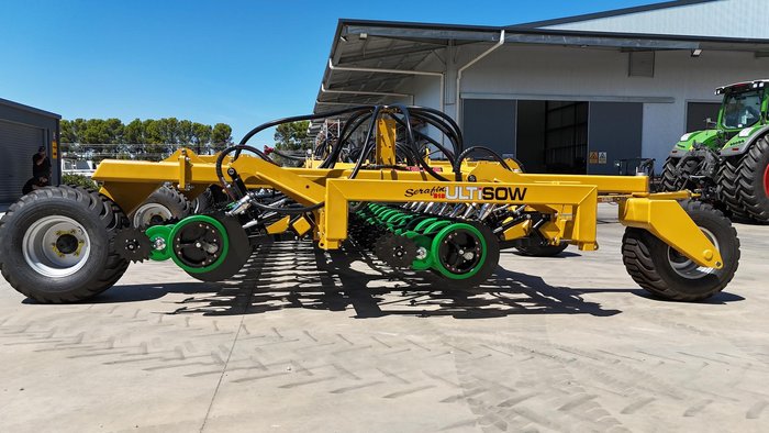 0 Serafin Ultisow S18/S20 BI FOLD SINGLE DISC AIR SEEDER NEW YELLOW