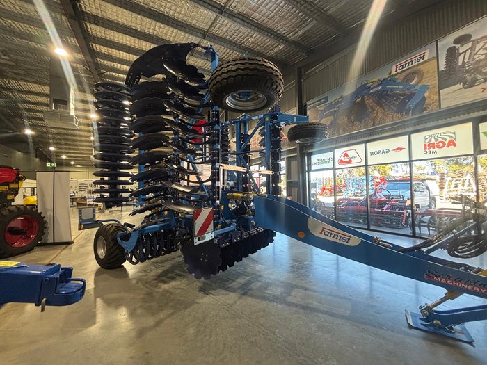 0 Farmet Softer 6Ps Trailed Speed Disc With Vee Roller New BLUE