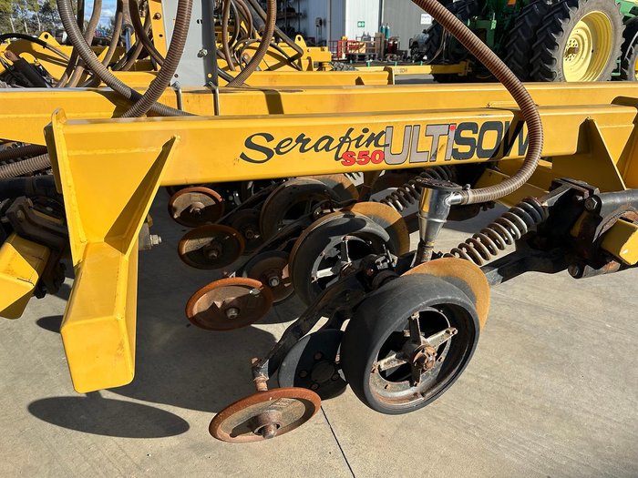 0 SERAFIN ULTISOW S50 62 SINGLE DISC SEEDER BAR USED YELLOW