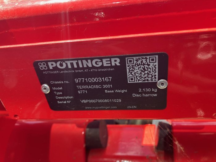 0 Pottinger Terradisc 3001
