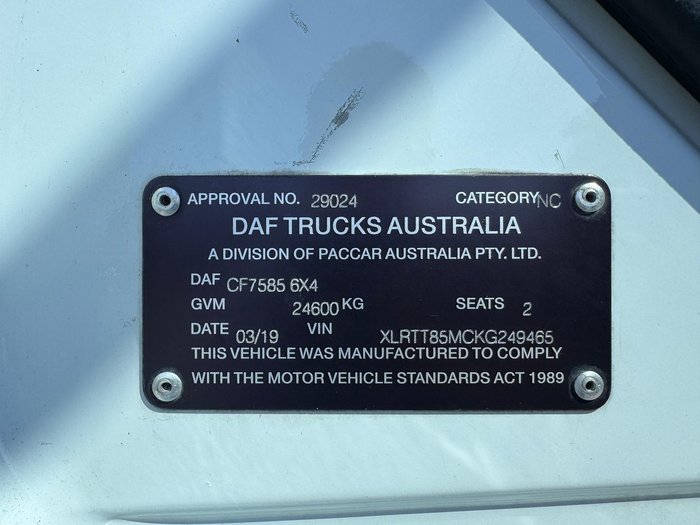 2019 DAF Cf85 New