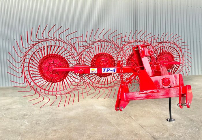 0 TATU Tp4 Hay Rake New RED