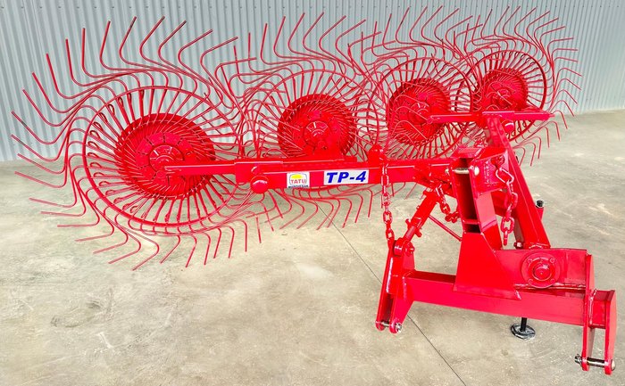 0 Tatu Tp4 Hay Rake New RED