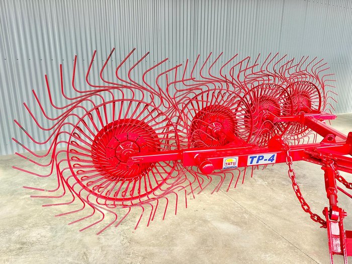 0 TATU Tp4 Hay Rake New RED
