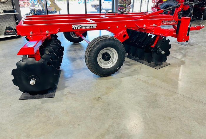 0 SERAFIN ECO TANDEM 28 PLATE DISC PLOUGH NEW RED