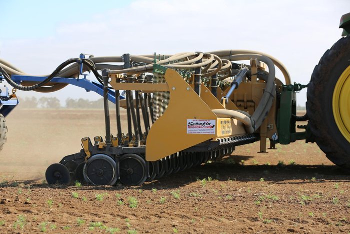 0 SERAFIN TLS DOUBLE DISC SEEDER BAR NEW YELLOW