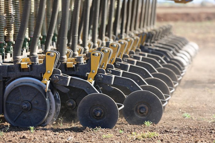 0 SERAFIN TLS DOUBLE DISC SEEDER BAR NEW YELLOW