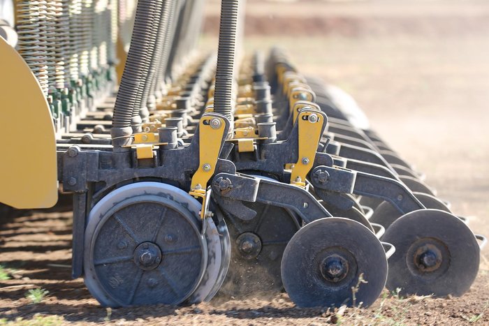 0 SERAFIN TLS DOUBLE DISC SEEDER BAR NEW YELLOW