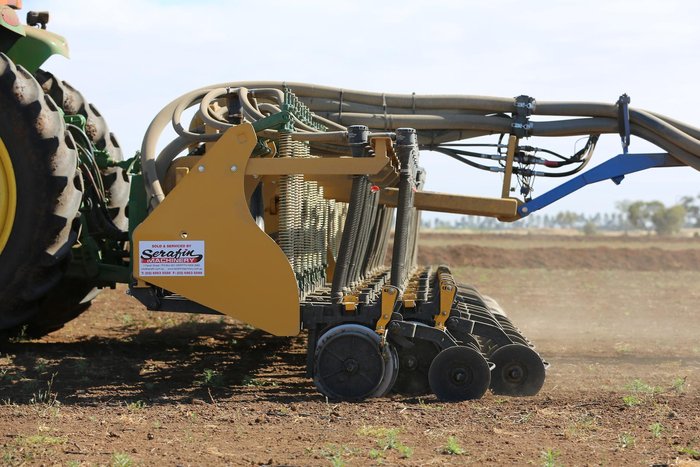 0 SERAFIN ULTISOW TLS DOUBLE DISC SEEDER BAR NEW YELLOW