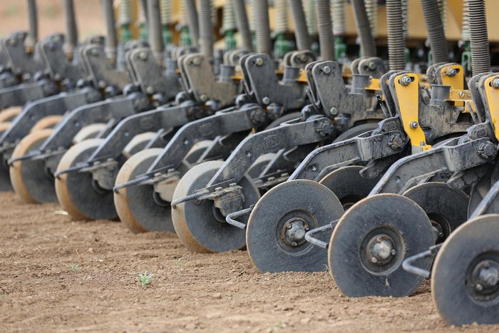 0 SERAFIN TLS DOUBLE DISC SEEDER BAR NEW YELLOW