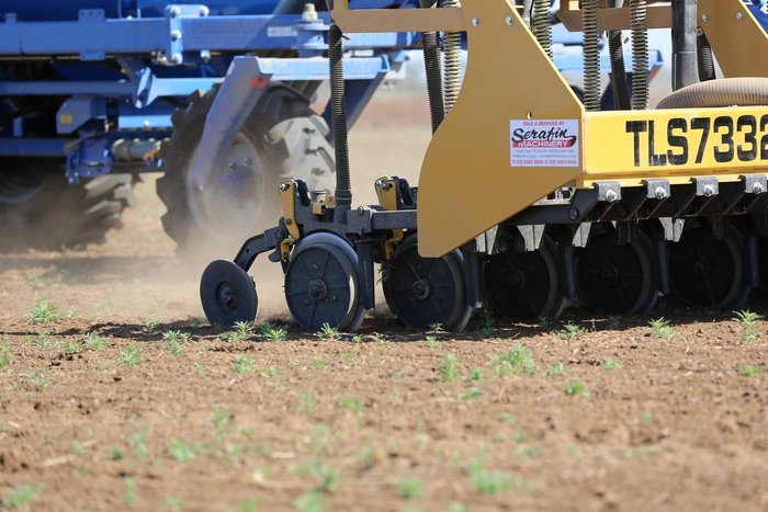 0 SERAFIN ULTISOW TLS DOUBLE DISC SEEDER BAR NEW YELLOW
