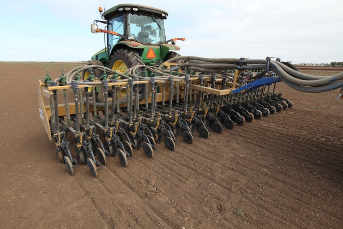 0 SERAFIN TLS DOUBLE DISC SEEDER BAR NEW YELLOW