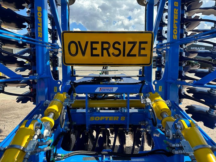 2024 Farmet Softer 8Ps Trailing Linkage Speed Disc +V Roller Ex Demo BLUE