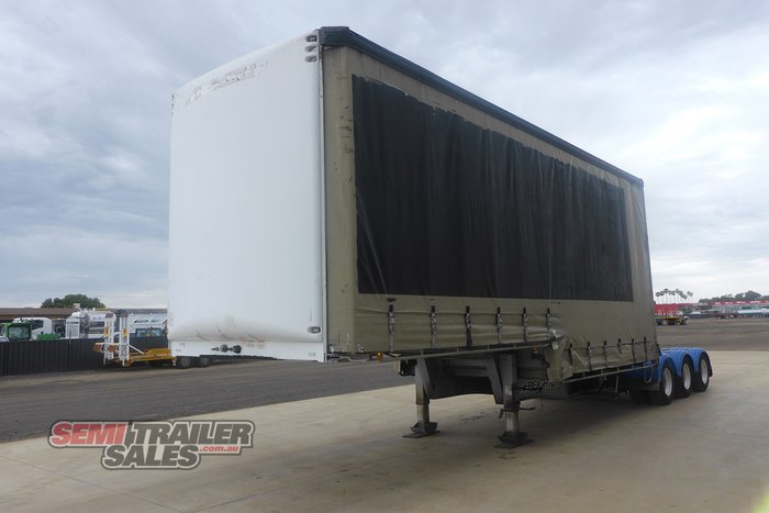 2007 Maxitrans 12 Pallet Dropdeck Curtainsider A Trailer with Mezz