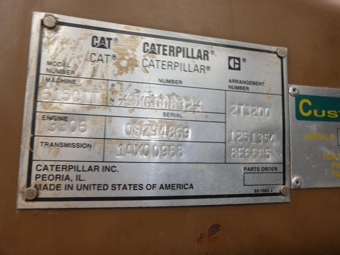 1996 Caterpillar 615C Series 2 YELLOW