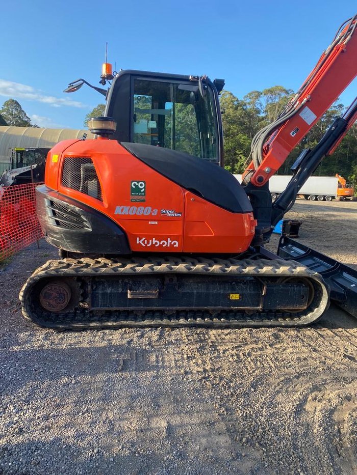2021 Kubota Kx080-3S Orange