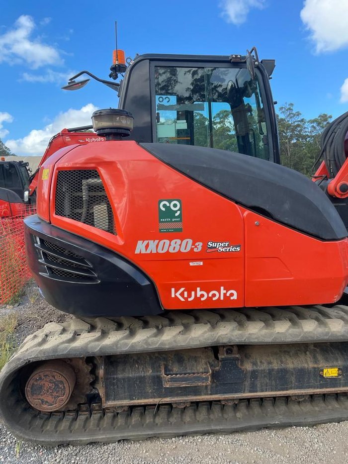 2021 Kubota Kx080-3S Orange
