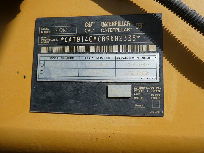 2010 Caterpillar 140M YELLOW