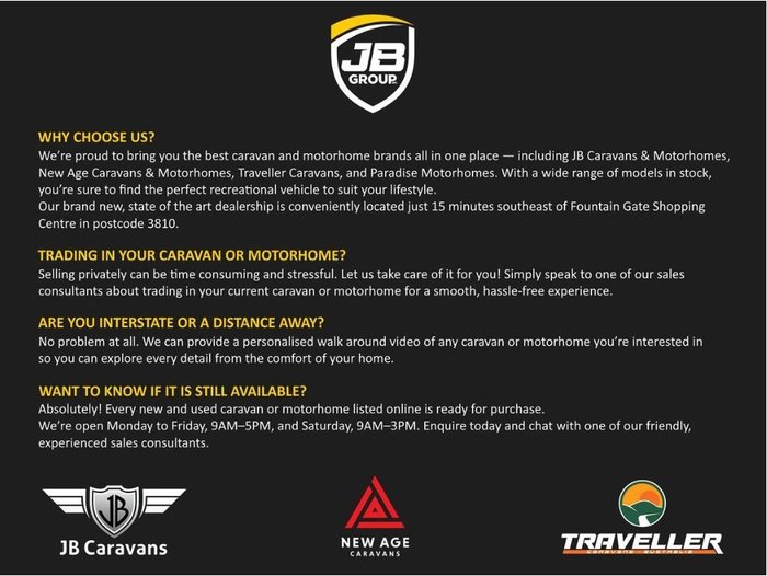 2024 JB Caravans 2024 Sting 20'6 Rd Cafe