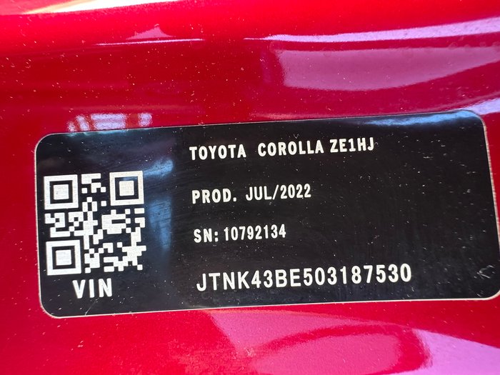 2022 Toyota Corolla Ascent Sport MZEA12R