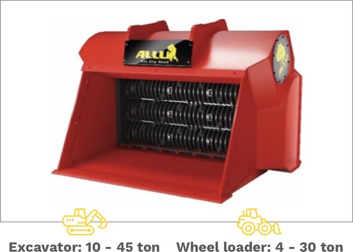 2024 ALLU DN 3 17 TS 16/32 Standard Blade Red