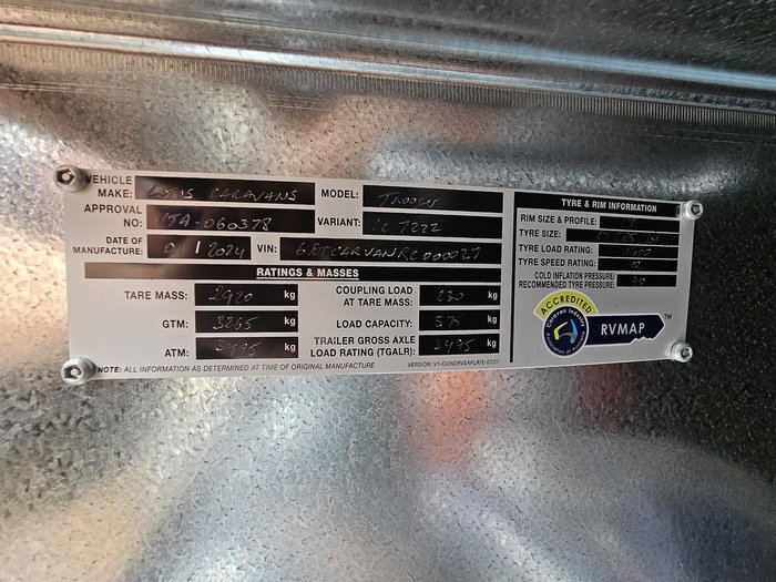 2024 Lotus Caravans Trooper 189